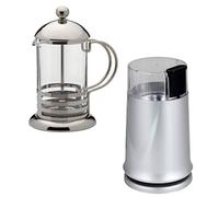 Kabalo 150W Electric Coffee Bean Grinder with 350ml Stainless Steel Glass Cafetiere