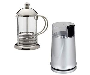 Kabalo 150W Electric Coffee Bean Grinder with 350ml Stainless Steel Glass Cafetiere