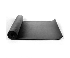 Kabalo - 173cm long x 61cm wide - EXTRA THICK 6mm - Non-Slip Yoga Mat with carry strap, also for Exercise/Pilates/Gym/Camping, etc (Black)