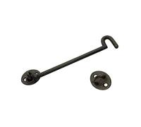 Kabalo Black Hook and Eye Door Latch Extra Long 61cm 24" Window Gate Lock Shed Cabin Silent Holder Garden