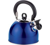 Kabalo Blue Stainless Steel Whistling Kettle 2.5L Stove Top Hob Kitchenware Tea Camping