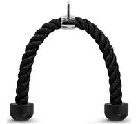 Kabalo HEAVY DUTY BLACK TRICEP ROPE ATTACHMENT BODYBUILDING CABLE RUBBER END LAT CORD
