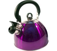 Kabalo Purple Stainless Steel Whistling Kettle 2.5L Stove Top Hob Kitchenware Camping