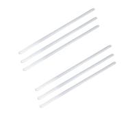 Kabalo Set Of 6 Glass Stirring Stirrer Rods For Scientific Chemistry Laboratory Lab Use