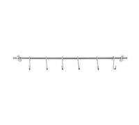 Kabalo Stainless Steel Kitchen Cooking Utensil Rack Rail Holder - 58cm with 6 S Hooks