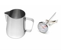 Kabalo Stainless Steel Milk Coffee Cappuccino Latte Frothing Jug 600ml with Thermometer