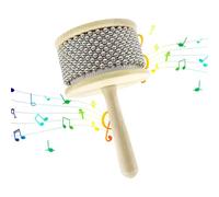 Kabasa Hand Percussion Instrument - Wooden Kabasa Percussion, Wooden Kabasa Instrument Hand Shaker Kabasa Musical Instrument - Percussion Shaker, Hand Kabasa with Wooden Handle, Instr