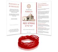 Kabbalah Bracelet Red Cord Lucky Bracelet Blessed in the Grave of Rachel, Original Israeli Kabbalah Red Bracelet 1.5 m Includes Prayer, Instructions & Certificate of Authenticity for Men, Women and