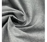 Kabbani Textiles Plain Linen Look Fabric Curtains Bag Designer Clothing Material Dressmaking Upholstery 145cm Wide - 1 Metre 280cm x 145cm Blackout Lining by The Meter (Mercury)