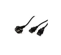 Kabel zasilający ROLINE Y, czarny, 2 m