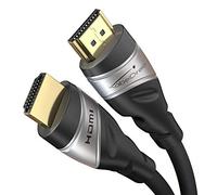 KabelDirekt - 10K & 8K HDMI Cable, HDMI 2.1b - 3m, available in 0.5-5m - Certified, developed in Germany (Ultra High Speed HDMI 2.1 Cable, for PC, PS5 or Xbox, monitor or TV - silver/black)