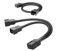 KabelDirekt - 15cm PWM fan to 2x PWM fan Y-cable + 30cm extension cable