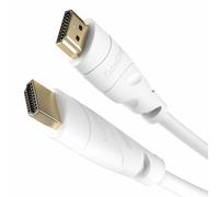 KabelDirekt 8K & 4K HDMI Cable - 20m - Designed in Germany - Supports 4K@60Hz, UHD, Ethernet - HDTV, PC, PS5, Xbox, Switch & all other HDMI devices, white