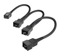 KabelDirekt - 3-pin fan to 3-pin and 2x2-pin distribution cable 20-20-20cm