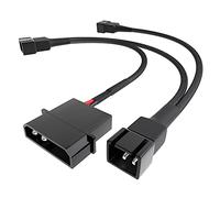 KabelDirekt - 20-20-20cm 4-pin Molex (5.25“) 5V to 3x 3-pin 2-pole connector fan distribution cable
