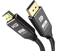 KabelDirekt - 4K DisplayPort 1.4 to HDMI 2.1 Adapter Cable - 1m