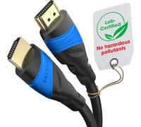 KabelDirekt - 4K HDMI Cable - 6.1m & Longer HDMI Cables (7.5m-22.5m) - German-Engineered HDMI Lead - Supports 4K@60Hz, UHD, HDR, ARC, Ethernet - HDMI Cable for HDTV, PC, PS5, Xbox, Switch