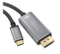 4K USB C to DisplayPort adapter cable with break-proof metal connectors - 2m (supports 4K video/60Hz from notebooks/smartphones to large screens - DP, USB 3.1, Type C, Thunderbolt 3) by CableDirect
