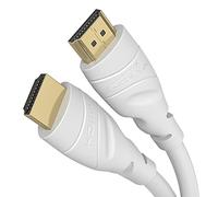 KabelDirekt 8K & 4K HDMI Cable - 2m - Designed in Germany - Supports 4K@120Hz, 8K@60Hz, UHD, Ethernet - HDTV, PC, PS5, Xbox, Switch & all other HDMI devices, white
