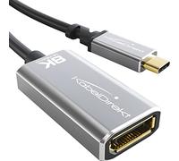 KabelDirekt - 8K USB C to DisplayPort 1.4 adapter - 15cm