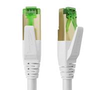 KabelDirekt - Cat 7 Network Cable - 0.25m - 10 Gigabit LAN Cord & Ethernet Cable - Available in 0.25-30m (suitable for high-speed networks, PC, gaming, switch, router and modem, RJ45 - white)
