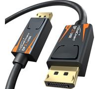 KabelDirekt - DisplayPort 2.1/DP 2.1 Cable - 3m - UHBR, DP80 with 80 Gbit/s for Gaming PCs/Graphics Cards with FreeSync/G-Sync, Extra High Resolution and Frame Rate: 16K@60Hz, 8K@120Hz, 4K@240Hz
