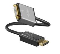KabelDirekt - DisplayPort DP to DVI adapter - 0.15m - (maximum resolution 4K/30Hz, suitable for all graphics cards with a DP socket for connecting beamers or monitors with a DVI input) - PRO Series