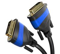 Dual Link DVI cable - with ferrite core for interference-free signal transmission - 5m (digital DVI-D/24+1 monitor cable, up to 2560×1600 at 60Hz or Full HD/1080p) by CableDirect