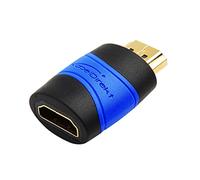 KabelDirekt - HDMI Adapter (Female to Male, High Speed HDMI with Ethernet, 4K, 1080p, 3D, ARC, HDCP) TOP Series