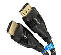 HDMI Cable 8K / 4K - with A.I.S Shielding, Nylon braiding - 1m - Designed in Germany (supports all HDMI devices like PS5/Xbox/Switch - 8K@60Hz, 4K@120Hz, High Speed, black) by CableDirect