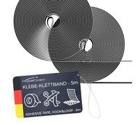 KabelDirekt - Hook & Loop Tape - eco-Friendly self-Adhesive Tape - 20mm x 5m - Individually Cut & Reusable (All-Rounder for Household, Children's Room, Office & Crafts)