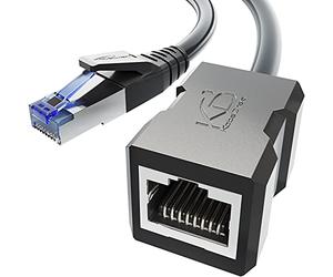 KabelDirekt - LAN & Ethernet extension cable 10Gbps - 10m | CAT 7male to female Ethernet cable, extends network cables with full data transfer speed - 10Gbps, SF/FTP shielding