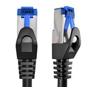 KabelDirekt - Network Cable - Transfers 10Gbps & fibre optic internet speed - Ethernet & LAN Cable - 15.3m, Available in 0.25-30m - For Gigabit networks, routers/modems, RJ45 (black/silver)