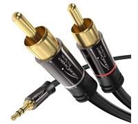KabelDirekt - RCA to jack 3.5mm adapter cable - 2m