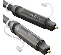 TOSLINK Cable, optical audio cable - 1m - Fibre optic lead for soundbars, with protective cap (digital S/PDIF, stereos/amps, home cinema, Xbox One/PS4) - CableDirect
