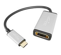 KabelDirekt - USB C to DisplayPort DP adapter - 0,15m - (supports resolutions up to 4K/60Hz, USB C 3.1 and Thunderbolt 3, suitable for MacBook Pro 2016/2017, MacBook 12" and other devices)
