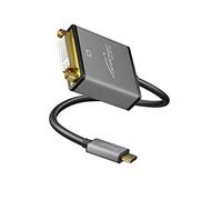 KabelDirekt - USB C to DVI adapter - 0.15m - (supports resolutions up to 4K/30Hz, USB C 3.1 and Thunderbolt 3, suitable for MacBook Pro 2016/2017, MacBook 12" and other devices) - PRO Series