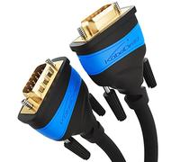 KabelDirekt VGA cable - 1m - for maximum video quality thanks to high-purity copper conductors (Full HD, VGA to VGA monitor cable & VGA lead, connects computers to screens/projectors, 15-pin D-Sub)