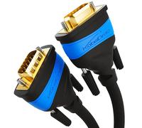 KabelDirekt VGA Cable - 2.0m - for maximum video quality thanks to high-purity copper conductors (Full HD, monitor cable & VGA lead, connects computers to screens/projectors, 15-pin D-Sub)