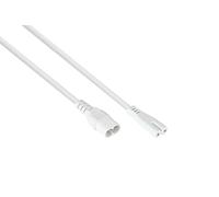 kabelmeister 0.5m White C8 Plug to C7/Euro 8 Socket Extension Cable