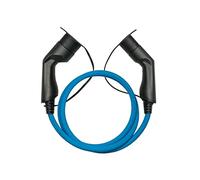 Kabelmeister Type 2 Charging Cable, 7.5 m Long, Blue, 22 kW, for Electric and Hybrid Vehicles, 32 A, 3-Phase, Mode 3, Suitable for PHEV, BEV & EV