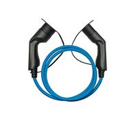 Kabelmeister Type 2 Charging Cable Short 2.5 m Blue 11 kW for Electric and Hybrid Vehicles 16 A 3-Phase Mode 3 Suitable for PHEV, BEV & EV