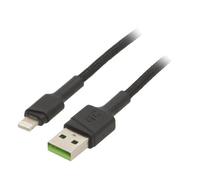 KABGC12 Cable USB 2.0 Apple Lightning Male USB A Male 2m 24A GREEN CELL