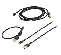 KABGCSET04 Cable USB 2.0 Apple Lightning Male, USB A Male Black GREEN CEL