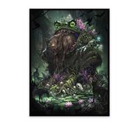 Kabinka MTG Card Sleeves - 100 Standard Size Pack Clear Front & Matte Finish Back with Bufo, Premium Sleeves for Magic The Gathering TCG