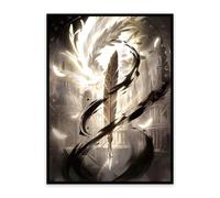 Kabinka MTG Card Sleeves - 100 Standard Size Pack Clear Front & Matte Finish Back with Plume, Premium Sleeves for Magic The Gathering TCG