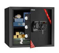 KABISAFE 26L Safe, Digital Keypad Safe Box, Home Safe With Code Alarm System, LED Indicator, Removable Shelf & Steel Locking Bolts, Cabinet Safe for Jewelry, Cash, Medications, and A4 Documents