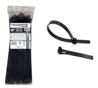 Kable Kontrol 100 Pack of 360 mm x 4.8 mm Reusable Cable Ties, Heavy Duty Black Releasable Cable Ties, 14" Premium Tie Wraps, Strong Nylon Zip Ties