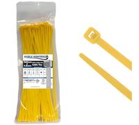 Kable Kontrol Yellow Cable Ties, 360 mm x 4.8 mm, Pack of 100, 14" Premium Nylon Zip Ties, Multi-Purpose Plastic Tie Wraps, Secure Self-Locking Mechanism, for Home, Garden, Office and DIY