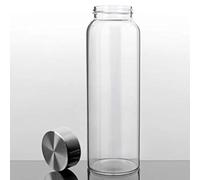 Kablo 32 oz Glass Water Bottle, 100% Borosilicate Glass, BPA Free, Leak-Proof Stainless Steel Lid, Wide Mouth, Eco-Friendly